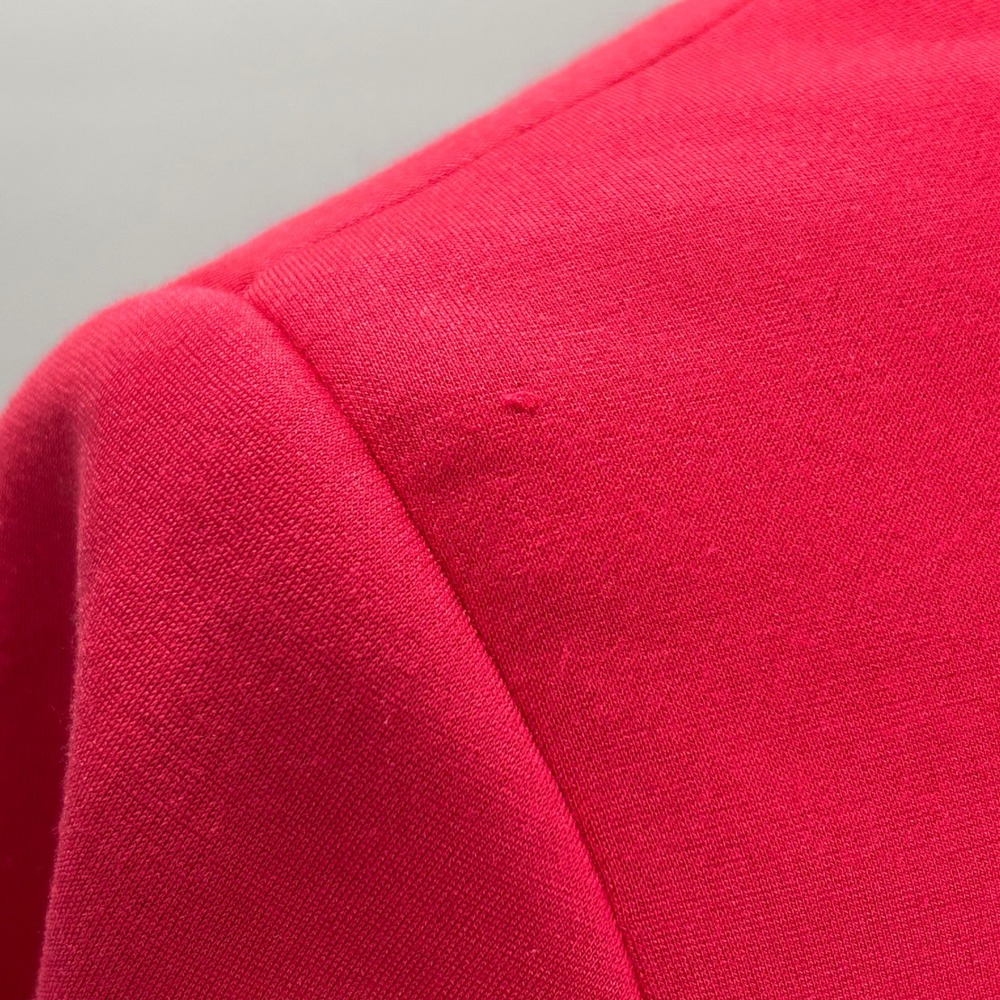 LYSSE Womens Ponte Blazer Jacket Hot Pink One Button Notch Lapel Size S - Picture 9 of 11